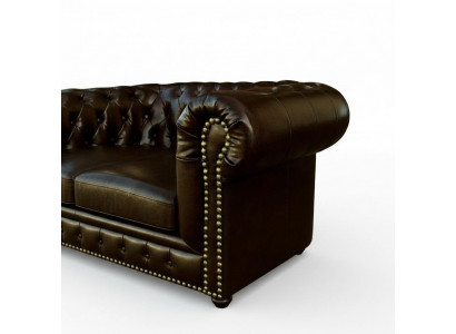 Chesterfield Sofa 2 Sëtz York Canapé Polster Sofas Couchen Nei