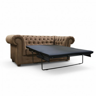 Chesterfield Cambridge 2-Sëtz Sofa Büro Couch mat Schlaffunktion Sofas Couchen