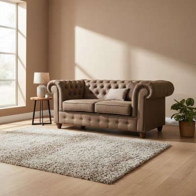 Chesterfield Büro Büro Sofa Couch Textil Design Sëtz Polster Cambridge Sofas