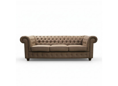 Chesterfield Design Luxus gepolstert Sëtz Couch XXL grouss 3-Sëtz Sofa Couchen