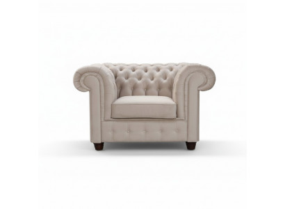Chesterfield 1-Sëtz Fernsehsessel Club Lounge Relax Sessel Textil Lieder Sofaen