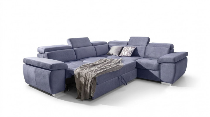 XXL gepolstert Wunnlandschaft Canapé Eck Sëtz Polster Schlof Garnitur Couche Sofas