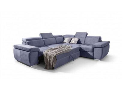XXL gepolstert Wunnlandschaft Canapé Eck Sëtz Polster Schlof Garnitur Couche Sofas
