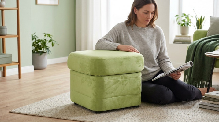 XXL Club Hocker Pufa Lieder Ottoman Designer Textil Fousshocker Club Lounge