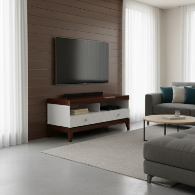 RTV Klassesch Héichglanz Schaf Sideboard TV Board Designer Mauer