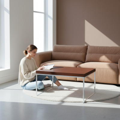 Modernen klasseschen Designer-Couchtisch Dësch Niewendëscher Hotel Holz