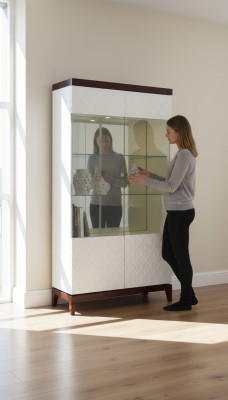 Modernen Design Vitrine Glas-Schaf Vitrine Schaf Schieksaas Deko Regal