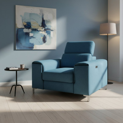 Elektresche Sëtz Heemkino Relax Club Fernseh 1-Sëtzer Relax Foussstützt Sofa