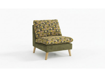 Design Relax Club Sëtz Lounge Sofa 1 Plaz Fernseh Stull Polster Stoff