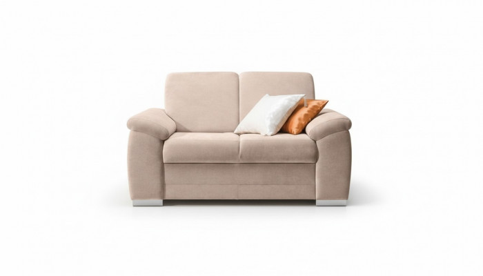 Design 2-Sëtzer Relax Sofas Club Lounge Sofa Textil Polster Canapé Stoff Canapéen