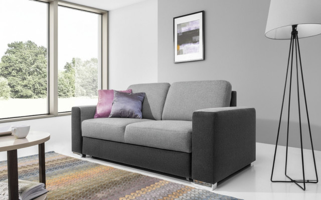 Chesterfield 2 Sëtzer Designer Sofa Couch Polster Sofas Couchen Stoff Textil Nei