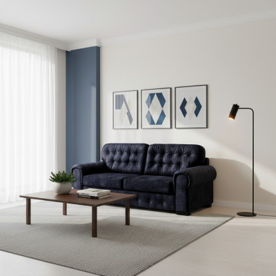 Design 2-Sëtzer Relax Sofas Club Lounge Sofa Polster Couch Stoff Couchen Textil