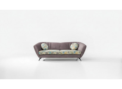 Design 3-Sëtzer Relax Club Canapéen Lounge Sofa Textil Polster Couch Stoff Couchen