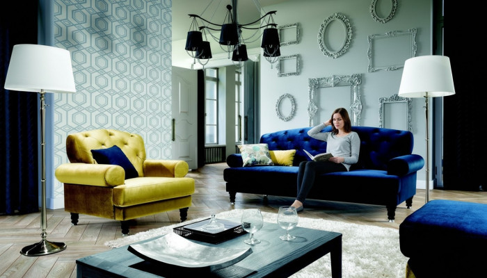 Klassesch Design Sofagarnitur 3+1 Sofa Couch Polster Chesterfield Sofas Set Nei
