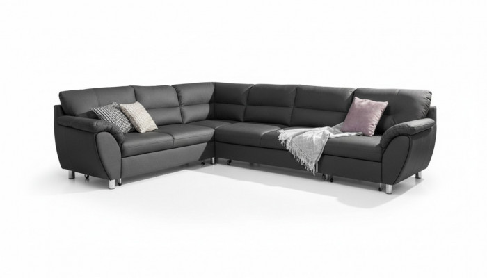 Wunnlandschaft Schlofssofa U-Form Stoff Textil Sofa Canapé Polster Eck