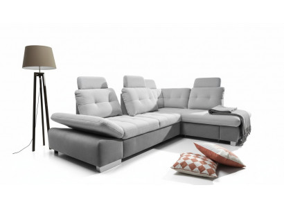 Textil Ecksofa Sofa Canapé Polster Eck Garnitur Stoff Schlofzëmmer Liewenslandschaft Nei