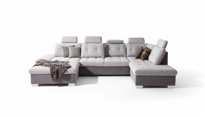 Multifunktiounscouch Ecksofa Couch Polster Verstellbaren Réck Wunnlandschaft