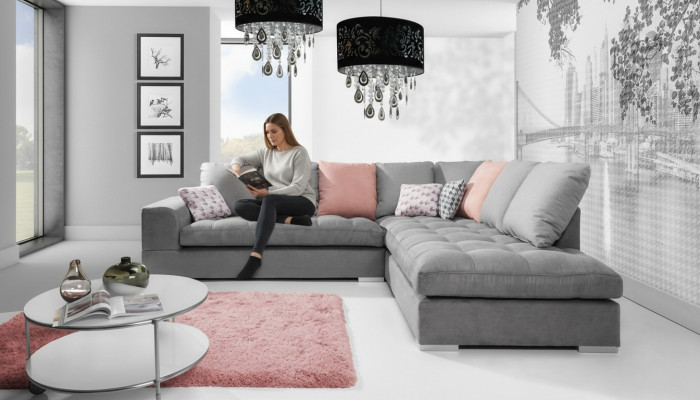 Gréngt Schlofssofa fir dräi Persounen, stilvollt 3-Sëtzer-Sofa, Sofas aus Europa