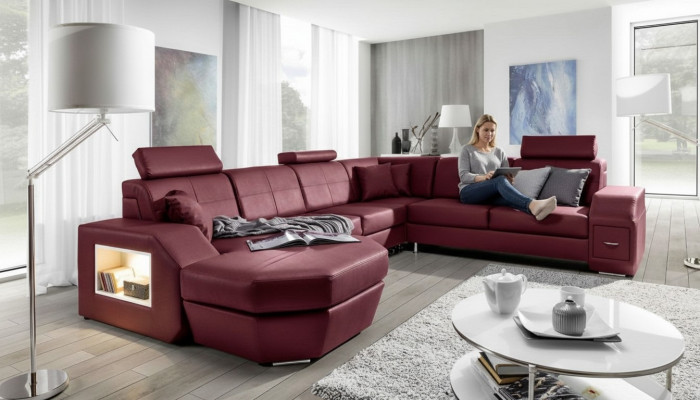 Edel Design Polster Eck Couch Garnitur Wunnlandschaft Sofas Couchen Sëtz