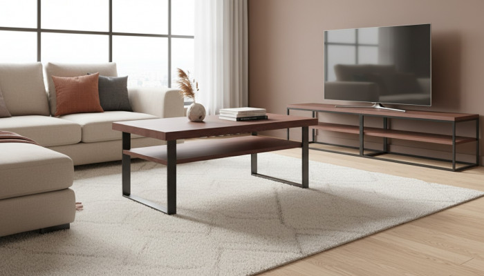 Couchtisch Design Bäistelltësch Dëscher Designer Holzdëscher Eedler Rechteckeg