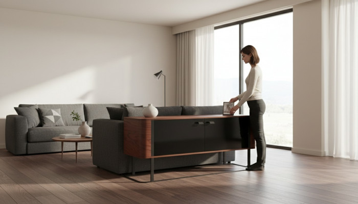 Modern Sideboard Dëscher Sideboards Héichschaf Kommode Kommoden