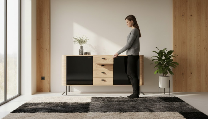 Konsole Kommode Holzschaf Sideboard Kommodenschaf Dekorative Schaf