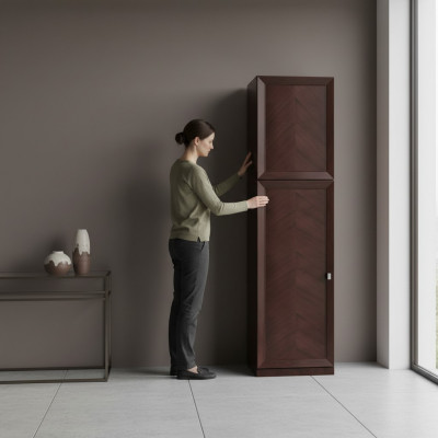 System Büro Miwwelen Vitrine Akteschaf Dekor Klassesch Holzschaf Regal