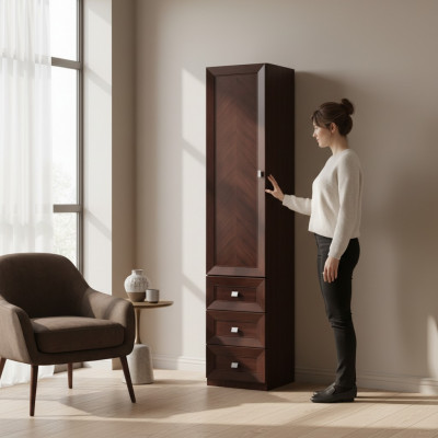 System Büro Miwwelen Vitrine Archivschaf Regal Klassesch Holz Deko Schaf