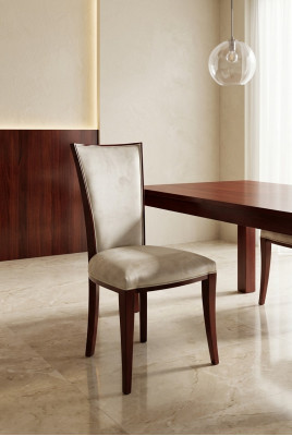 Designer Stull Fauteuil Kinneken Klassiker Stillen Gepolstert Léin Sëtz Holz