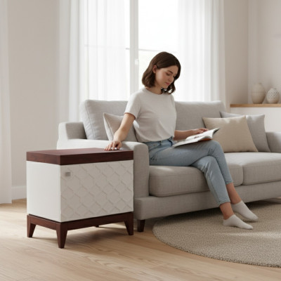 Design Holzig Héichglanz Nuetsdësch Konsolen Bäistell Nachtkonsolen Nuetsdëscher Nei