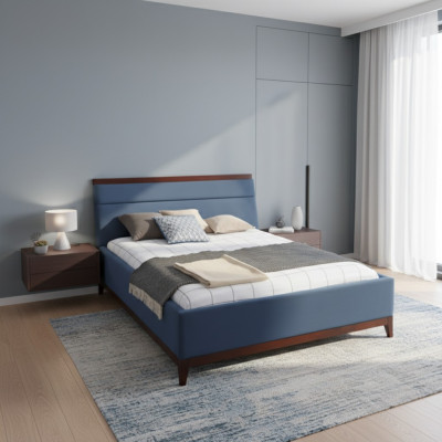 Luxus Designer Hotel Bett TARANKO Gepolstert Better Textil Duebel Bestiet Neit