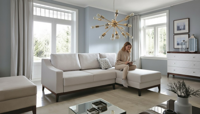 Design Eckcanapé Sofa Couch Polster Eckcanapé Sofas Couchen Eckgarnitur