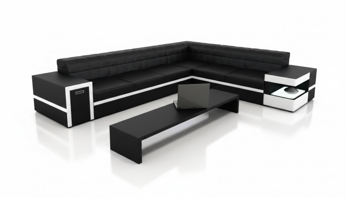 Ledercouch Canapé Couchage Canapés Polster Sëtz Eckcouch Wunnlandschaft Grouss XXL