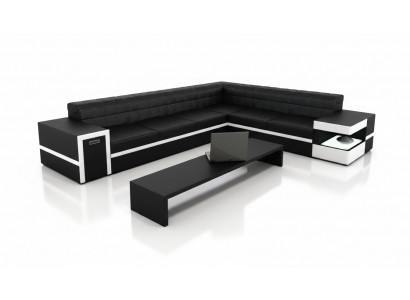 Ledercouch Canapé Couchage Canapés Polster Sëtz Eckcouch Wunnlandschaft Grouss XXL