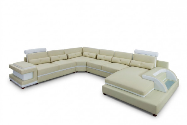 Ledercouch XXL Grouss Canapéë Sofa Couch Couch Polster Eckcouch Wunnlandschaft Lieder