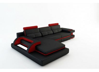 Designt Polstersofa Ecke Liederdivan Sofa Canapé Sitz Garnitur Wohnlandschaft