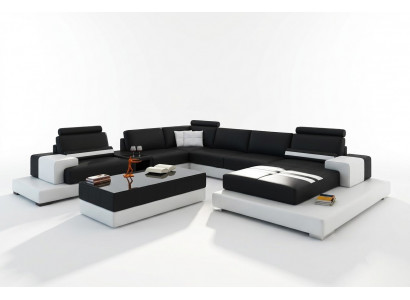 Modern XXL Grouss Wunnlandschaft Sofa Canapé Polsters Eck Sofas Garnitur