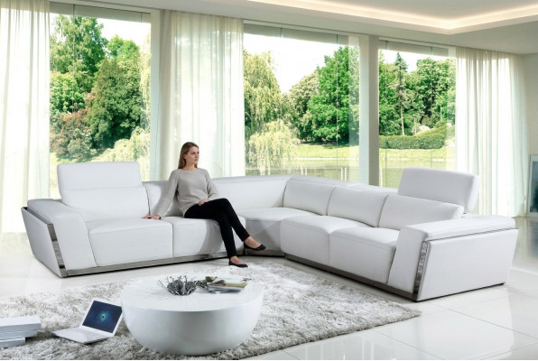 Multifunktionell Garnitur Lieder-Sofa Ecksofa Sëtz Wunnzëmmer Eck Sofa