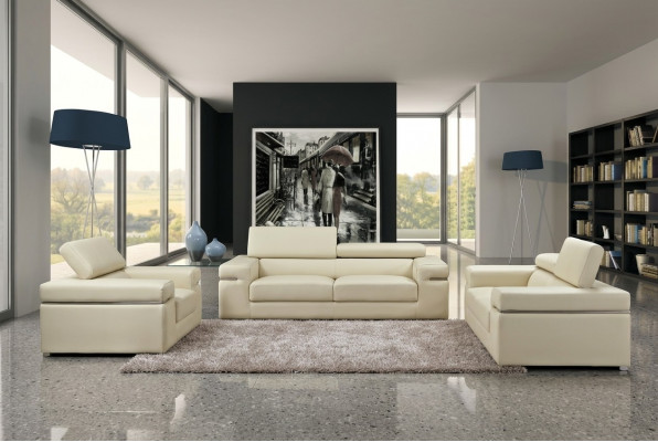 3-Sëtz-Lieder-Sofa Couch Polster Sëtz 3er Lounge Club Sofas Couche Lieder
