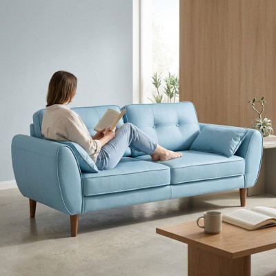 3-Sëtz-Sofa-Schlofsofa Betterfunktioun Büro Wunnzëmmer Canapé Sofa