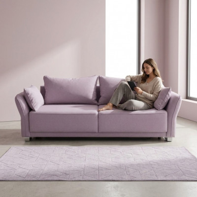 Schlofcanapé Schlofssofa Betterfunktioun 4-Sëtz Büro Wunnzëmmer Canapé Sofa Polster