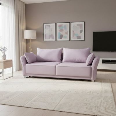 Schlofcanapé Schlofssofa Betterfunktioun 4-Sëtz Büro Wunnzëmmer Canapé Sofa Polster