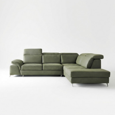 Design Couch Sofa Polster Schlofssofa Wunnzëmmer Eckcanapé Textilstoff