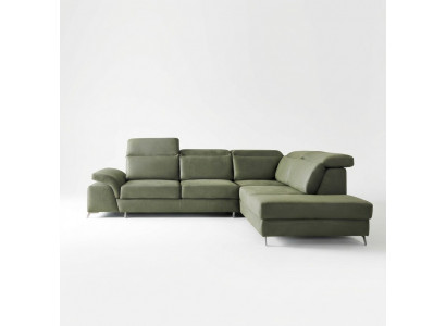 Design Couch Sofa Polster Schlofssofa Wunnzëmmer Eckcanapé Textilstoff