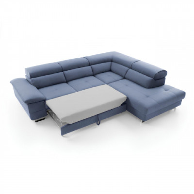 Design Schlofzofa mat Bettfunktioun Bettkësch Sofa Polster Eck Sofas Couch