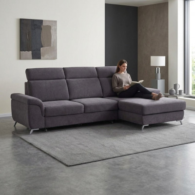 Schlofssofa Sofa Polster Funktions Wunnzëmmer Eckssofa Textilsëtz Garnituur