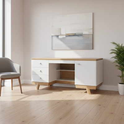 Moderne Schreifdësch Dësch Schreifdëscher Büro Office Chef Dëscher Holz Aspen