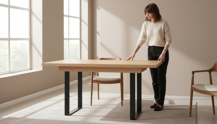 Iessdësch Iessdëscher Dëscher Dësch Büro Design Holz Konferenzdësch Bespriechungstisch