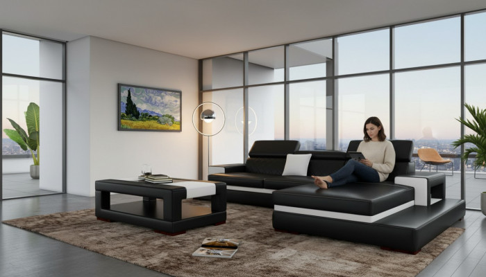 XXL Liederkanapé Wénkelkanapé Design Grousst Kanapé Couch Polster Wénkel Sëtz Garnitur