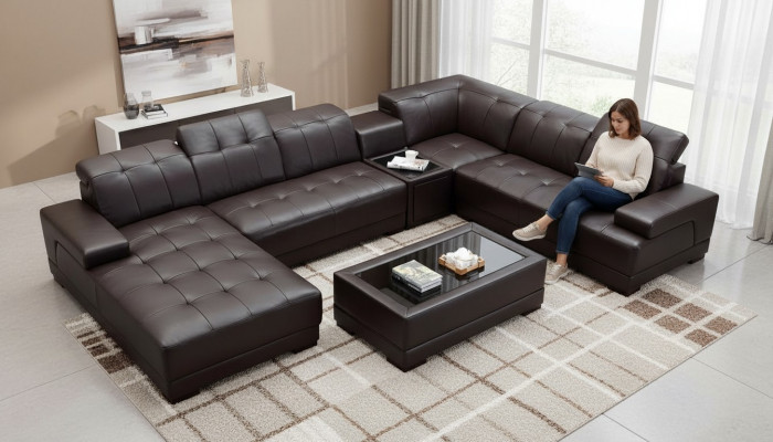 XXL Lieder Grouss Wunnzëmmer Sofa Canapé Eckssofa Sofas Canapéen Polsterer